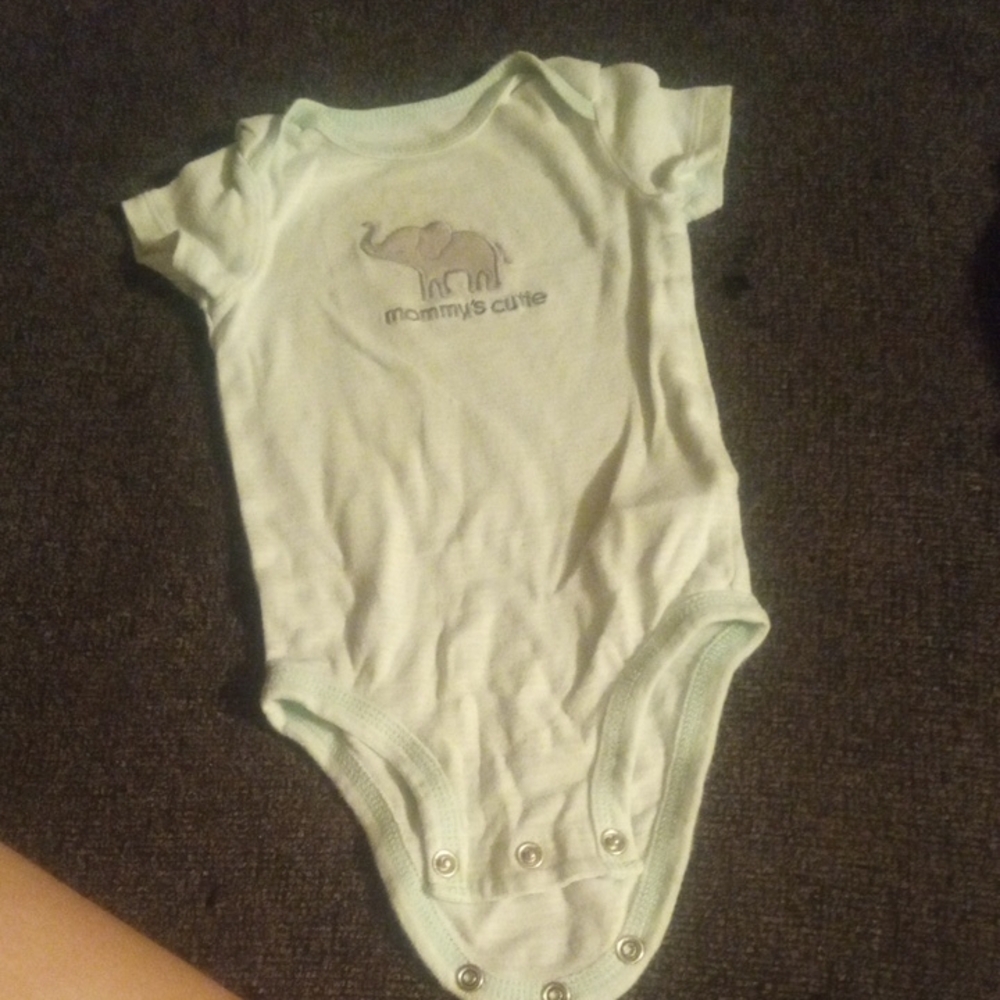 Charming Mint Green Baby Bodysuit